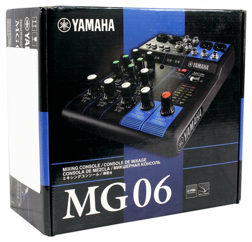 Yamaha MG06X  4-channel Analog Mixer