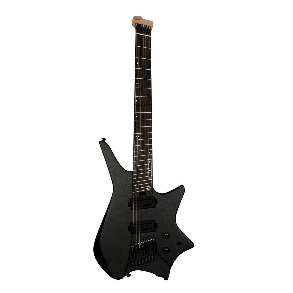 Hex Z507/GB Headless 7-String Electric Guitar - Galaxy Black