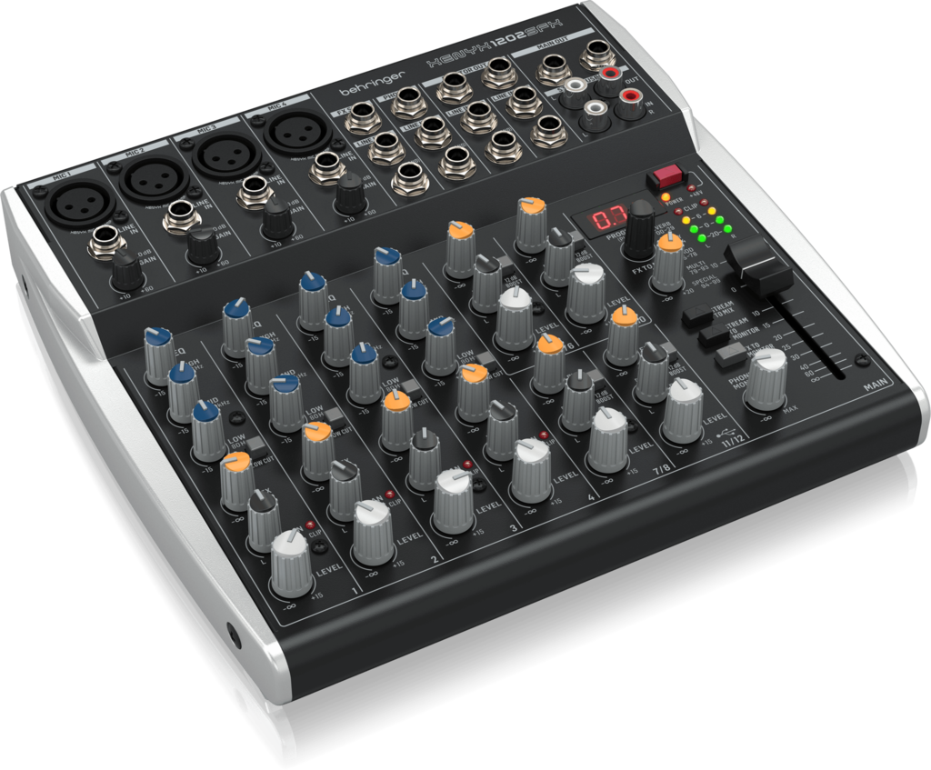 Behringer Xenyx 1202SFX 12-channel Premium Analog Streaming Mixer