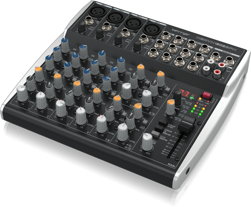 Behringer Xenyx 1202SFX 12-channel Premium Analog Streaming Mixer