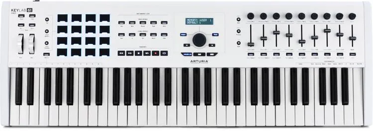 Arturia KeyLab Essential mk3 61-key Keyboard Controller - White