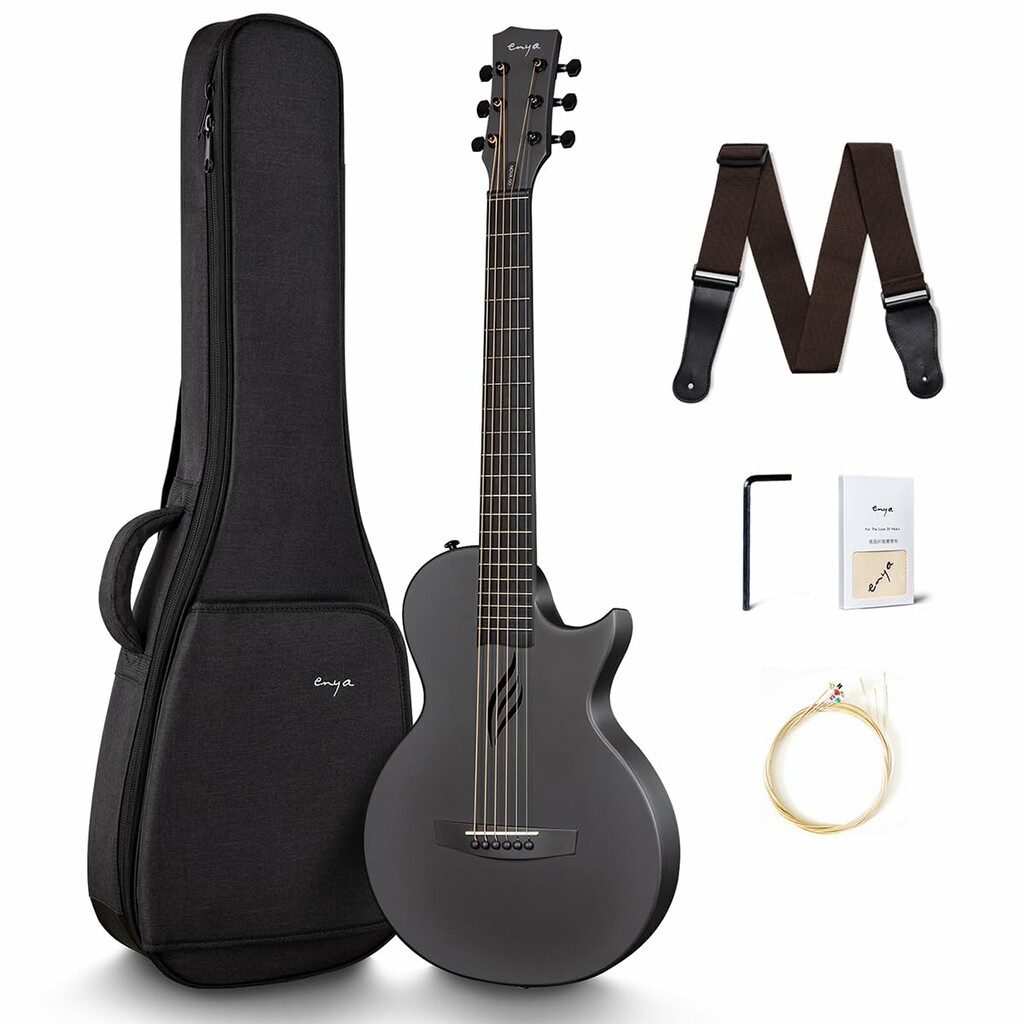 Enya Nova GO Carbon Fiber Acoustic Guitar - Black
