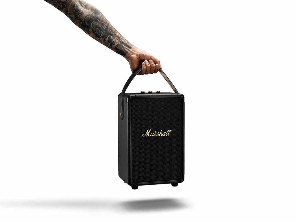 Marshall Tufton Portable Bluetooth Speaker - Black And Brass