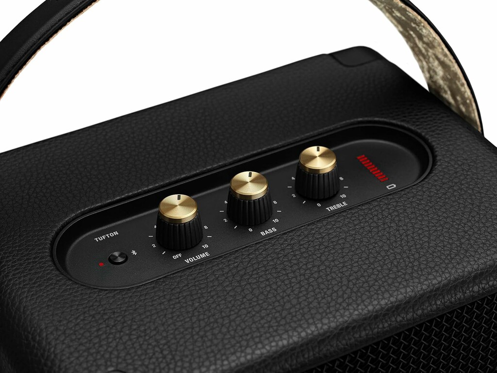 Marshall Tufton Portable Bluetooth Speaker - Black And Brass Marshall Tufton Portable Bluetooth Speaker - Black And Brass