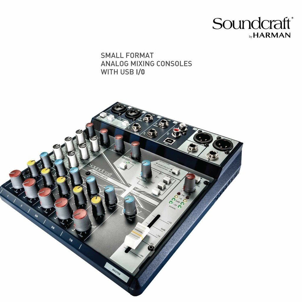 Soundcraft　Notepad 8FX Notepad-8FX | Soundcraft - Professional Audio Mixers | English