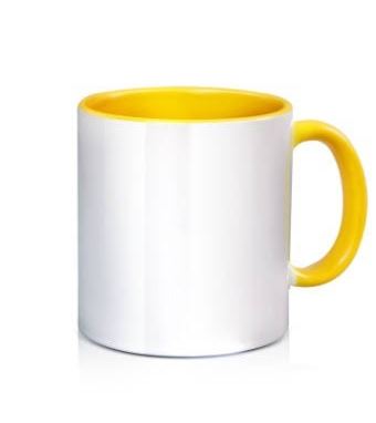 Plain 11 Oz White Polymer Mug, Size/Dimension: Approx. Ht. 9.5CM X