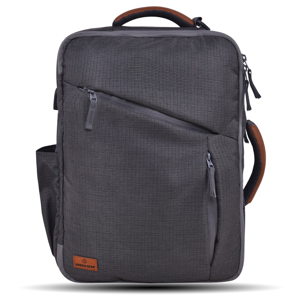 Gear CLASSIC ANTI THEFT FAUX LEATHER 20 L Laptop Backpack NAVY-TAN - Price  in India | Flipkart.com